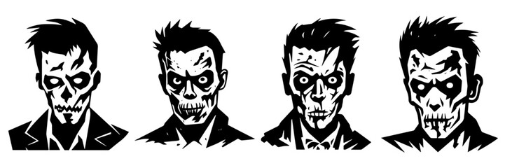 Hand drawn vector illustration  sketch of zombie 
