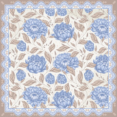 beautiful floral scarf design 9