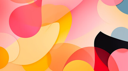 Pastel background with abstract geometric shapes