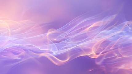 Abstract art featuring flowing smoke patterns in shades of purple and orange.