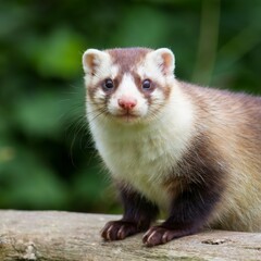 A Ferret portrait, wildlife photography