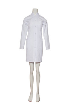 Chef outfit on mannequin on isolated white background