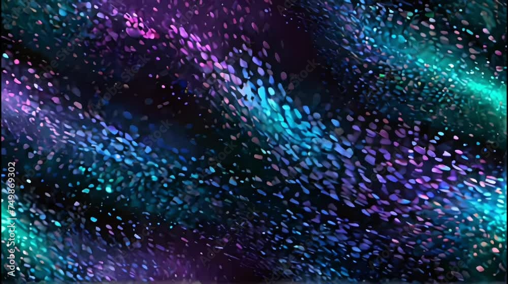 Wall mural textured loop and shimmering particle deep blue and purple