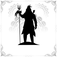 Beautiful Happy Maha Shivratri Indian hindu festival celebration greeting background