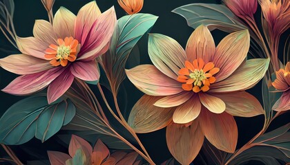 beautiful flower patterns floral background