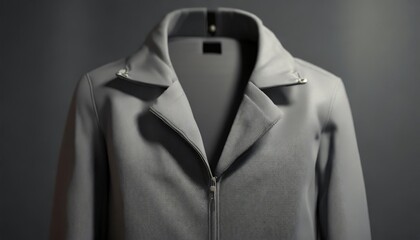 gray jacket product shoot