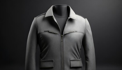 gray jacket product shoot