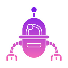Robot Flat Gradient Style