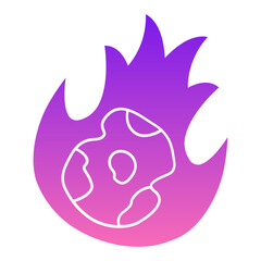 Asteroid Flat Gradient Style