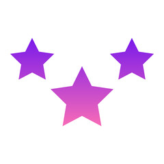 Obraz premium Star Flat Gradient Style