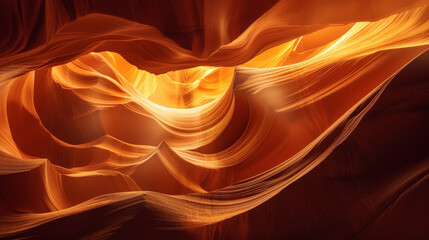 Natural Light Spectacle in Antelope Canyon: A Dance of Color and Form in Arizona's Depths - obrazy, fototapety, plakaty
