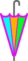 Umbrella, long umbrella, rainy season, weather, umbrella icon