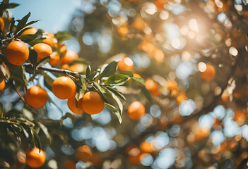 Oranges sur un oranger