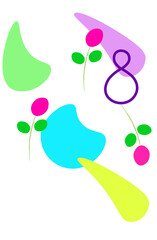 postcard for March 8