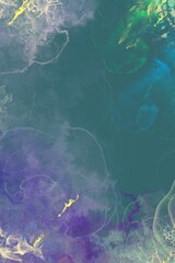 Forest green alcohol ink marble texture background abstract illustration