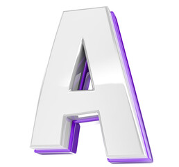 Font A 3D Render