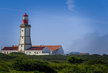 Fototapeta na wymiar Lighthouse Cabo Espichel Portugal
