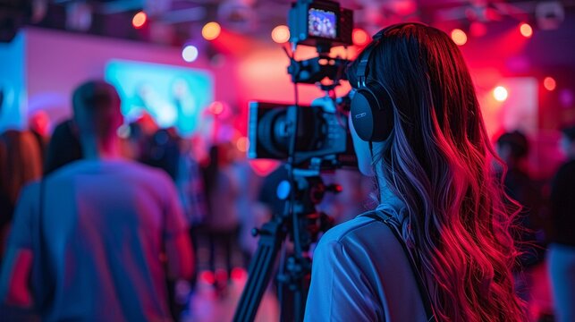 Design a digital platforms launch event where technology meets creativity