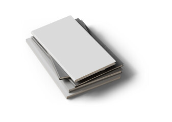 화이트 하드 커버 책 목업 White Hard Cover Book Mock up