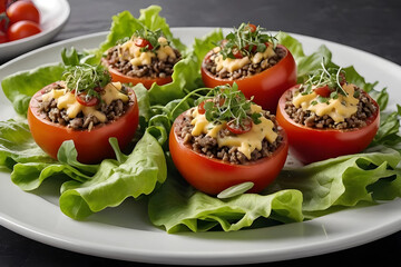 tomato salad with cheese