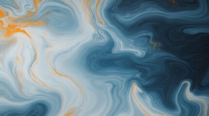 Mesmerizing blue and white swirls reminiscent of marble or liquid art