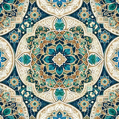 Antique arabic seamless pattern, Ramadan background, Texture, Wallpaper, Abstract design