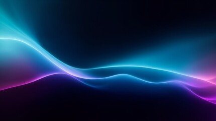 Fototapeta na wymiar Intricate patterns of blue and purple lights on a dark canvas 