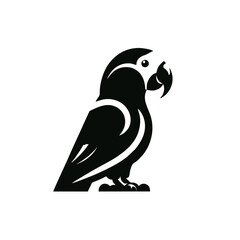 Simple and Clean Parrot Logo Icon