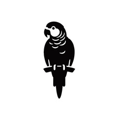 Simple and Clean Parrot Logo Icon