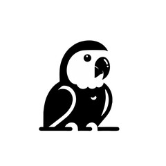 Simple and Clean Parrot Logo Icon