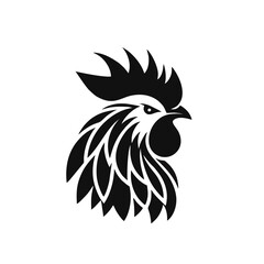 Simple and Clean Chicken Rooster Logo Icon