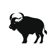 Simple and Clean Buffalo Logo Icon