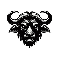 Simple and Clean Buffalo Logo Icon