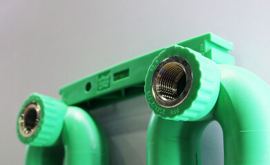PVC sanitary pipe joint.