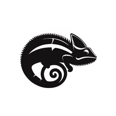 Simple and Clean Chameleon Logo Icon