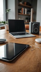 Fototapeta premium modern gadgets on the table