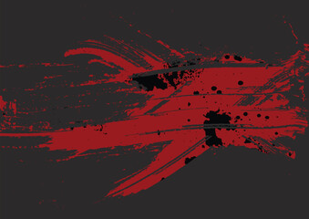 Abstract vector splatter grunge red color background design. illustration vector design.