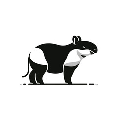Tapir Logo Icon Simple and Clean