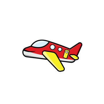 cute baby airplane vector illustration 