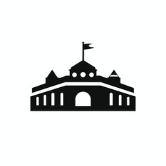 Africa building. Vector illustration of Vietnamese building symbol. Building icon. Polonnaruwa, ancient stupa icon. Vector line icon for regime. Gangotri (lord shiva Ganga) teple vector icon. - obrazy, fototapety, plakaty