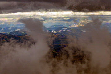 fog over the mountain