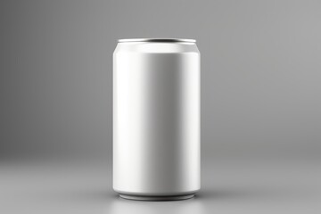 Blank Aluminum Beverage Can Mockup for Branding.
