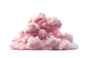 cotton candy in the form of whimsical clouds, creating a dreamy and ethereal scene.