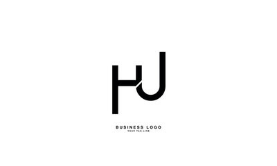 HU, UH, H, U, Abstract Letters Logo Monogram 