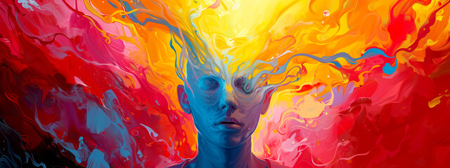 Hallucination - Psychological Dream - Colorful Digital Painting