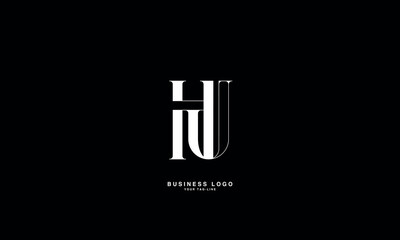 HU, UH, H, U, Abstract Letters Logo Monogram 