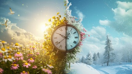 Time change, connection between summer and winter