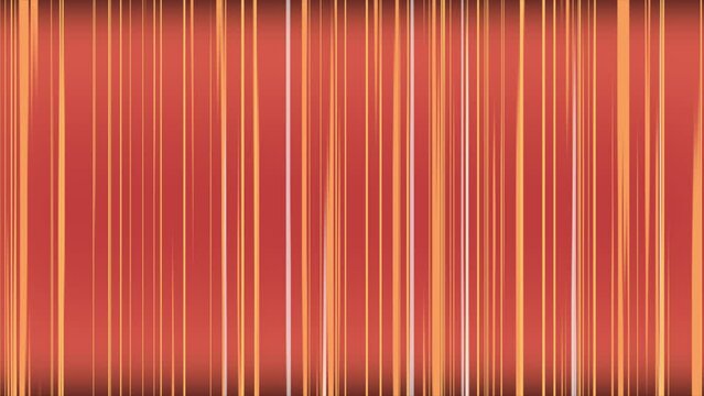 Red and orange 4K vertical lines moving and fading on dark background loop animation. video high quality 4k