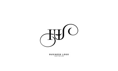 HU, UH, H, U, Abstract Letters Logo Monogram 