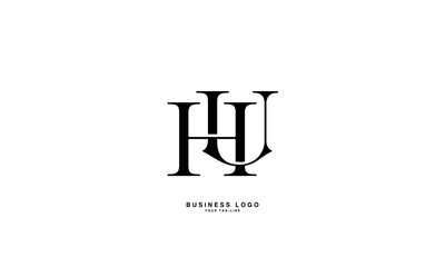 HU, UH, H, U, Abstract Letters Logo Monogram 